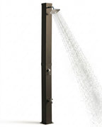 Solarias Douche Solaire 40L – Pomme Rotative 360°, Lave-pieds, Mitigeur — packshot eau dynamique