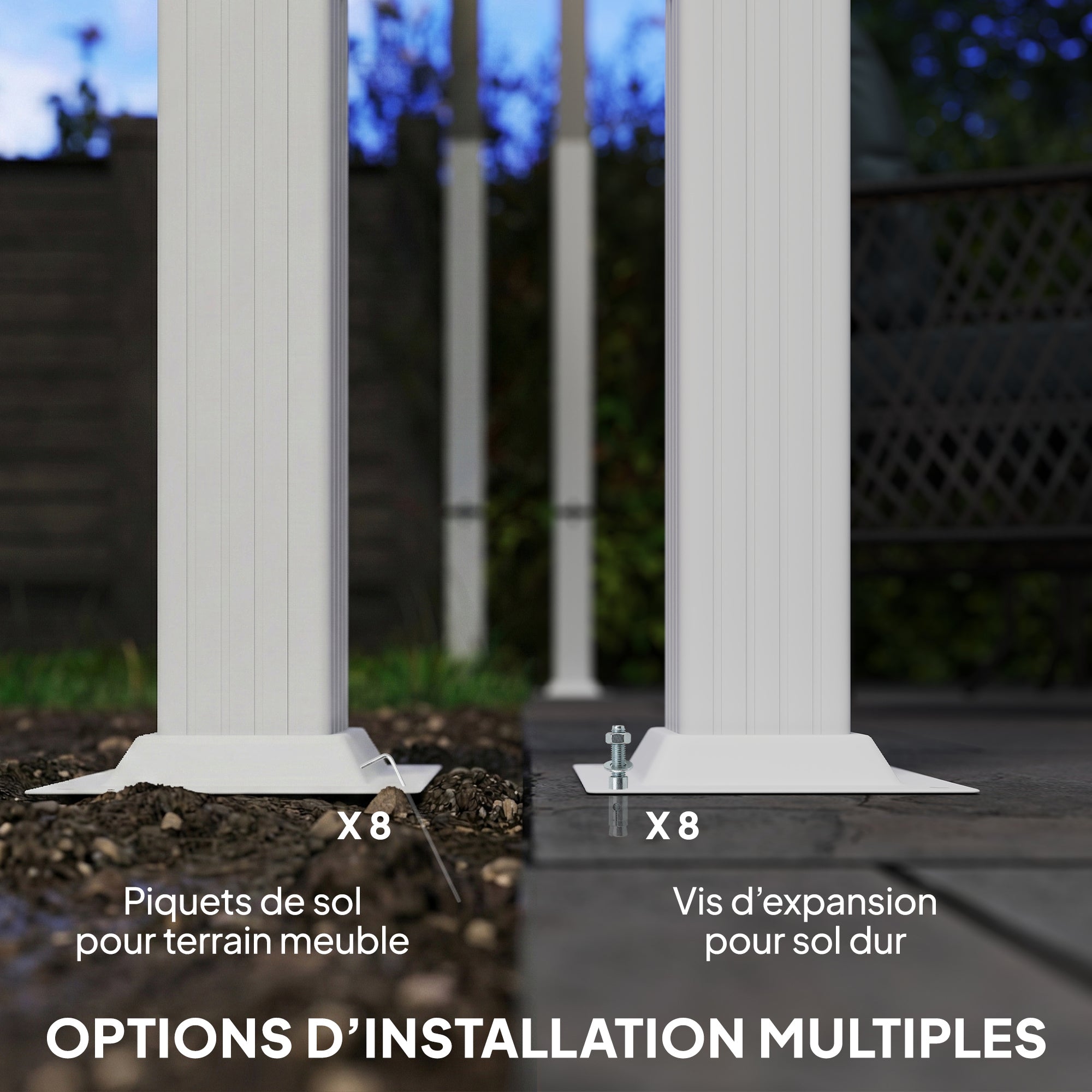 Solarias Pergola Tonnelle de Jardin Toit Rétractable avec Toile Coulissante Magnétique et Trous de Drainage 390x297x227cm Be