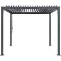 Solarias Pergola bioclimatique GAYA - Structure en aluminium et en acier - 290x290xH240 cm - Gris