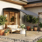 Solarias Gazebo Pergola de jardin avec trous de drainage 3,8x2,8m Gris