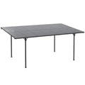 Solarias Pergola rigide alu. polycarbonate pavillon de jardin abri de voiture 500 x 299 x 195/223 cm gris