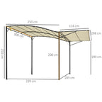 Solarias Pergola tonnelle de jardin avec auvent réglable acier polyester haute densité crème