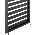 Solarias Persienne pour pergola - Aluminium - Gris - 229 x 93 cm