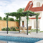 Solarias Pergola autoportante Style Contemporain - Toit terrasse à décorer - dim. 3L x 3l x 2,3H m - métal époxy anticorrosi