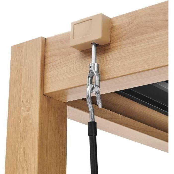 Solarias Pergola bioclimatique GAYA - Structure en aluminium et en acier - l300 x P300 x H240 cm - Aspect Bois