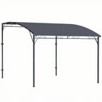 Solarias Gazebo Pergola de jardin avec trous de drainage 3,8x2,8m Gris