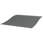Solarias Telo di Ricambio per Pergola da Giardino 3x3 m avec 16 Trous de Drainage, 297x297 cm, Gris