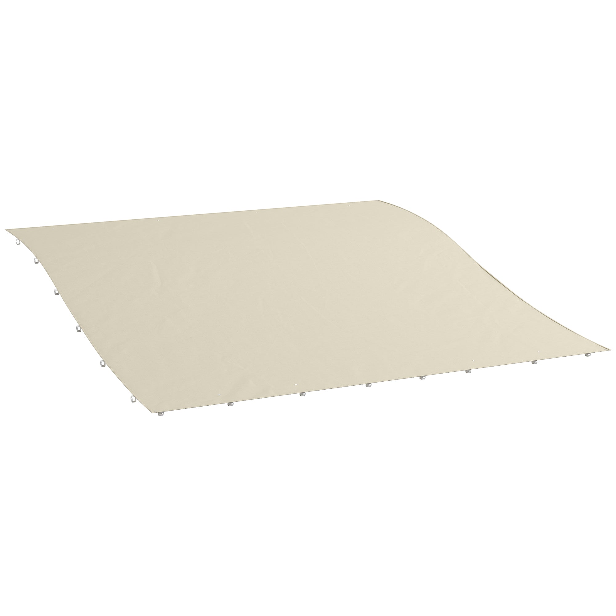 Solarias Pergola de jardin en toile 2.5x3 m avec 8 Trous de Drainage, en Polyester, 297x243 cm, Beige