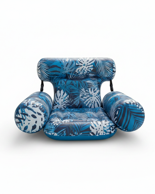 Inflatable Pool Lounger with Backrest, 2-Pack Floating Chairs