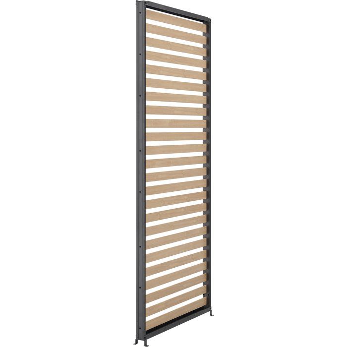 Solarias Persienne pour pergola - Aluminium - Gris et naturel - 229 x 93 cm