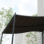 Solarias Telo di Ricambio per Pergola da Giardino 3x3 m avec 16 Trous de Drainage, 297x297 cm, Gris