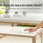 Solarias Salon de jardin extérieur 4 pièces avec coussins ultra-épais 15cm canapé 2 places avec table basse et 2 fauteuils k