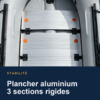 Plancher aluminium 3 sections – Solarias 380cm