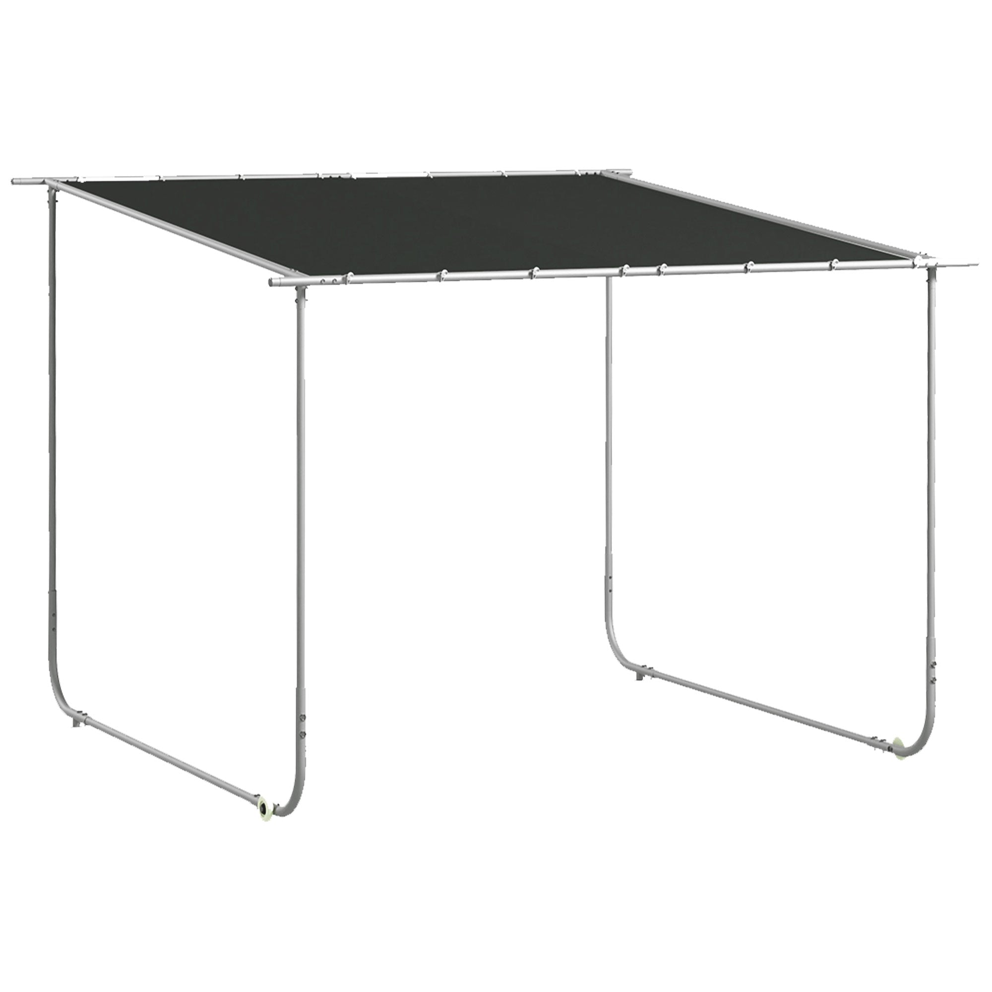 Solarias Pavillon mobile, avec roues, sacs de sable inclus, cadre en métal, 3x3m, Gris