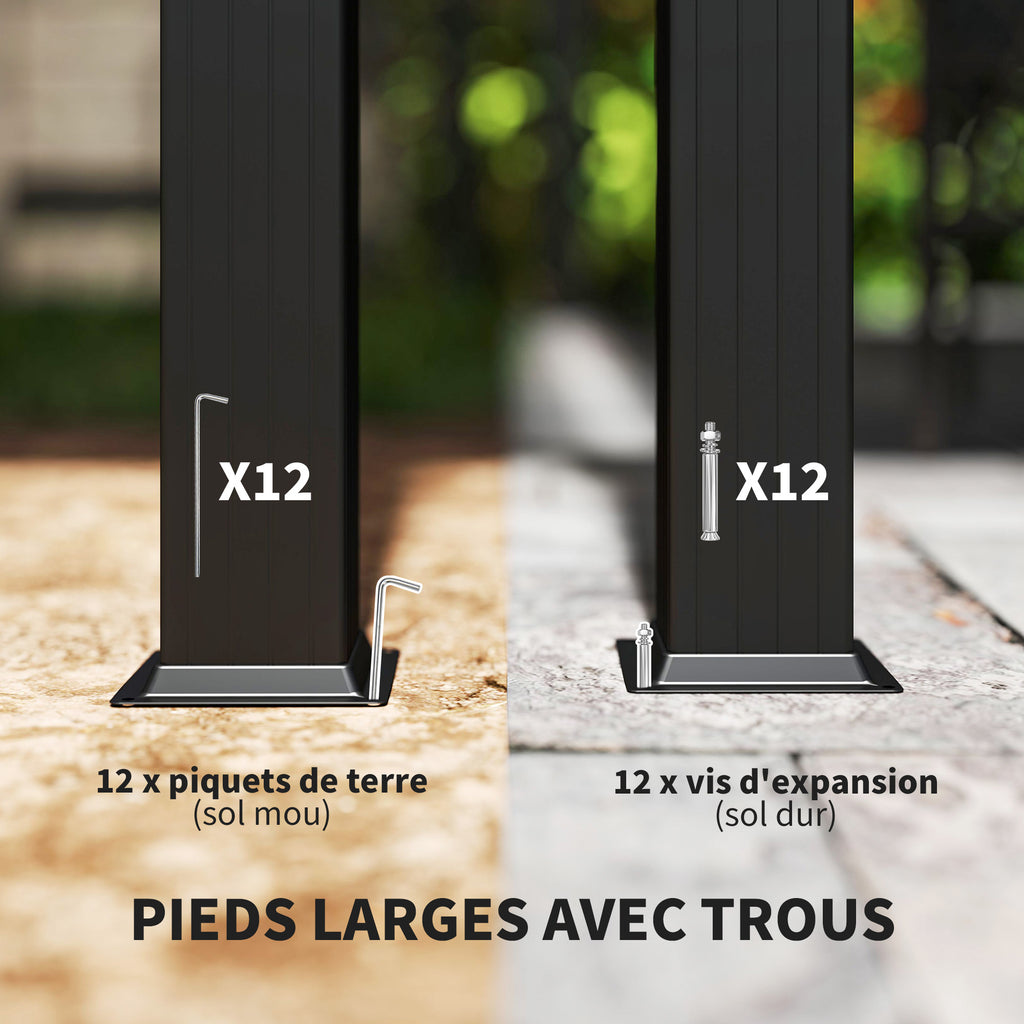 Solarias Pergola rétractable 3,5 x 6 m pergola pour terrasse structure en aluminium + toile polyester - beige