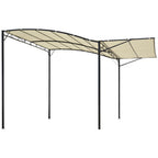Solarias Pergola tonnelle de jardin avec auvent réglable acier polyester haute densité crème